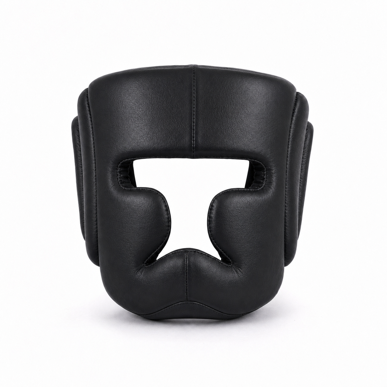 Boxing Head Guard Genuine Leather Black Private Label Manufacturer